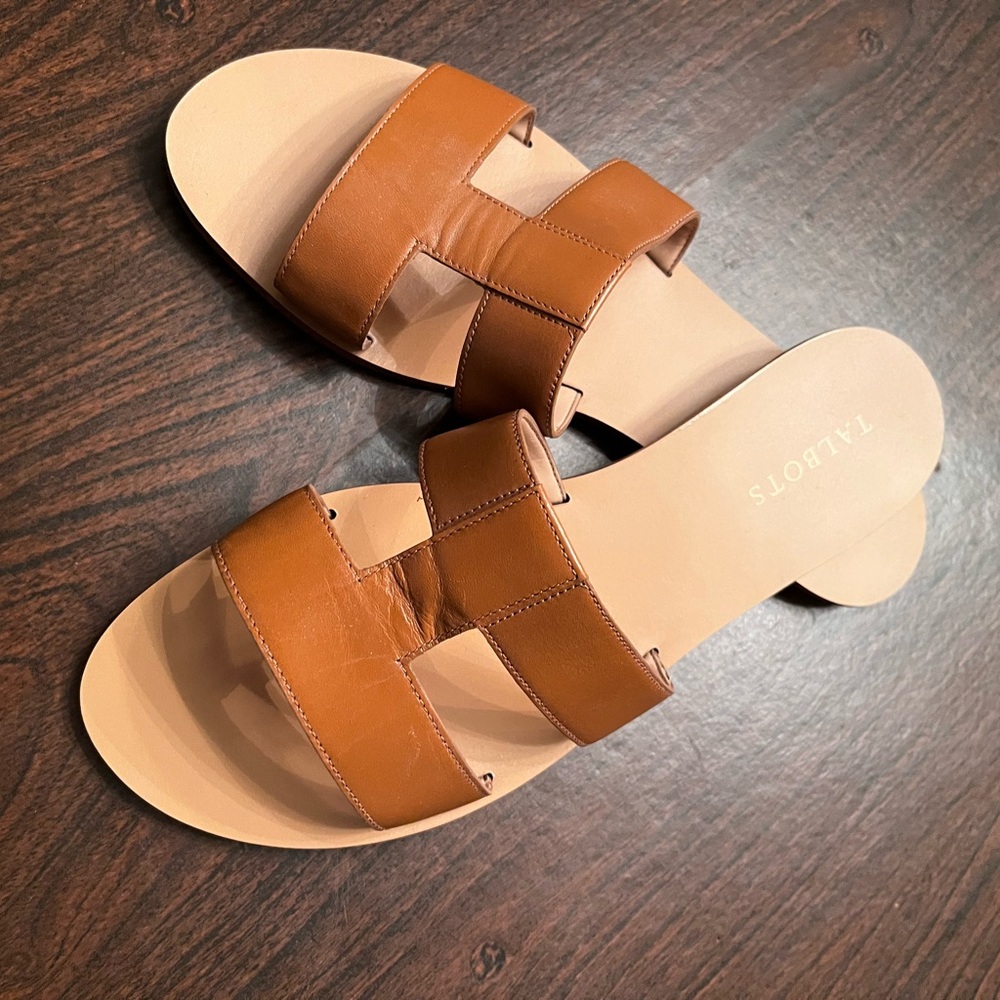 Talbots Tan Leather Sandals